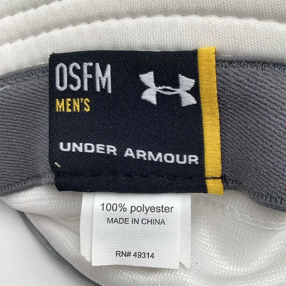 Under Armour Men's White Bucket Hat One Size Casual‎ Embroidered Logo